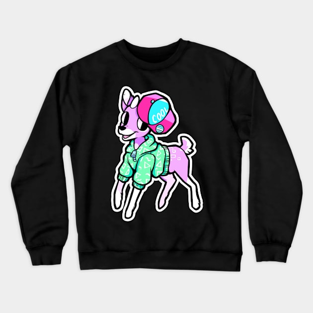 Rad Deer Crewneck Sweatshirt by arkay9